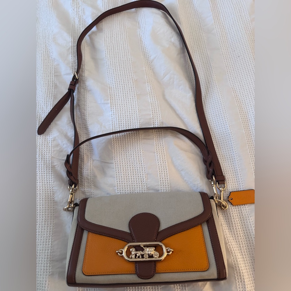 RARE NWOT Coach JADE Multi Color Leather Shoulder Bag - Picture 5 of 11
